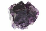 Purple Cubic Fluorite Crystal Cluster - China #138714-1